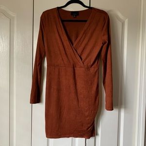 LUMIERE dress suede dress